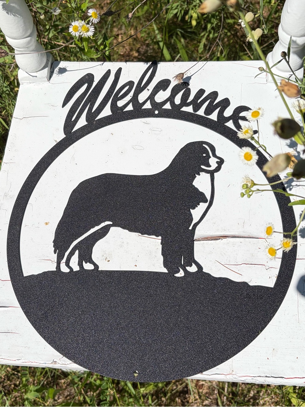 Sign BERNESE MOUNTAIN DOG Metal Hand Crafted Sign
